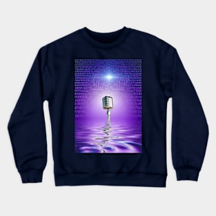 Classic Microphone Crewneck Sweatshirt